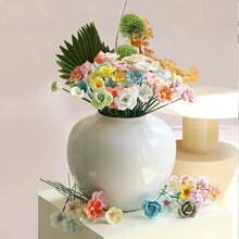 1.Jingdezhen Ceramic Everlasting Small Flowers High Temperature Porcelain Bouquet Fake Flowers - Multicolor - View 8