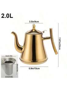 Ấm đun nước bằng thép không gỉ Cross-Border Ấm pha cà phê có bộ lọc Ấm pha trà Ấm đun nước trà hoa Ấm đun nước nóng và lạnh Nhà hàng khách sạn - Nhiều màu - Xem 13