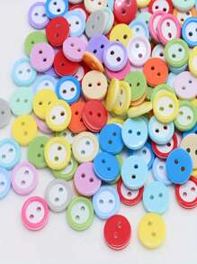 30 Pieces Set Of 2-Hole Circular Resin Sewing Buttons, 11mm, Mixed Color Variety Package, Suitable For Sewing, Cuffs, Shirts, Skirts, Collage And DIY Projects, Clothing Repair And Creative Design, Clothing Buttons