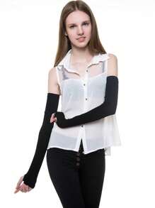 1 Pair Soft Ice Silk Sleeves For Women & Men, Ice Sleeves For Sunscreen, Driving, UV Resistant, Casual Wear - Multicolor - View 5