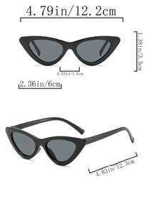 3 Pairs Of Children's Fashion Decorative Glasses, Boys And Girls Personalized Retro Triangle Cat Glasses, Baby Fashion Street Fashion Glasses (Complimentary Glasses) - Multicolor - View 9