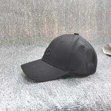 1 szt. Regulowana unisexowa czarna czapka baseballowa - fajna czapka hip-hopowa z otworami wentylacyjnymi, osłona przeciwsłoneczna, styl uliczny, miejska modna czapka