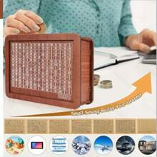 1 个带计数器的存钱罐，用于目标储蓄，成人派对游戏，适合万圣节/圣诞节/感恩节