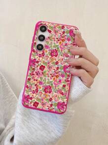 Ốp điện thoại TPU màu hồng họa tiết hoa, ốp điện thoại hoa văn cổ điển, ốp điện thoại phong cách Y2K, ốp điện thoại TPU màu hồng hoa nhiều màu, tương thích với iPhone & Galaxy S26/S26 Plus/S26 Ultra, quà tặng mùa xuân. - Nhiều màu - Xem 6
