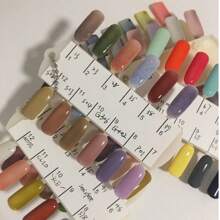 2 pezzi Cartella colori di smalto/gel unghie, 24/36 griglie con catena, scheda per esercitarsi con la presentazione e i campioni di arte di unghie