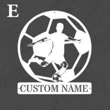 Customized Metal Logos For Football Decor, Basketball Decor, And Rugby Players,Room Decor Gifts For Football , Basketball, And Rugby Enthusiasts, Customized Wall Decorations For Football, Basketball, And Rugby Players, Player Name Logos, Gifts For Football Players, And Sports Wall Paintings Wall Decor Birthday Graduation