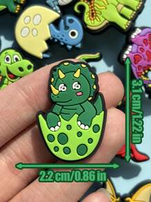 22 PCS Dinosaur Series Is A Set Of Beautiful Decorations Full Of Children's Fun And Creativity. - Green - View 3