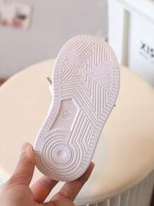 Girls Pink Flat Shoes, Boys White Casual Sneakers, Kids Shoes