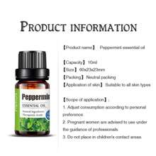 1bottle KANHO Pepper Mint Aromatherapy Essential Oil 10ml 0.33fl.Oz Natural Ingredients Selection Of Natural Plant Raw Materials Add Fragrance For Diffusers Humidifier Friends Gift KH-010 - Pepper Mint - View 2