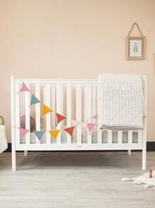 1set Long Multicolor Bunting Cotton Tassel Triangle Flag, Hanging Fabric Banner, Multiple Theme Wedding Birthday Babe Shower Party Colorful Pennant Banner Decoration, Friend Family Holiday Gatherings Indoor Outdoor Fence Roof Decor, Nursery Decor, Party Classroom Garden Corridor Ornaments