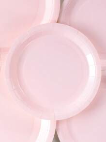 7/9 Inch Light Pink Disposable Paper Plates, Party Supplies, Disposable Party Plates, Party Decorations, Disposable Party, Birthday Party, Gift Party, Celebration Event Decor - Multicolor - View 3