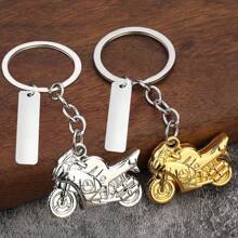 1 móc khóa hình xe máy bằng hợp kim kẽm cá nhân hóa, phong cách đường phố, móc khóa kim loại, quà tặng tuyệt vời cho nam giới, phụ kiện xe máy - Nhiều màu - Xem 2