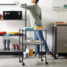 Garage Integrated Storage Racks - Black - View 5