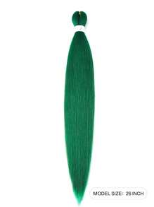 26 英寸合成预拉伸编织接发 Yaki 直发简易辫子热水定型 DIY 儿童