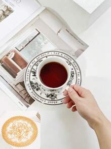 1 Set Premium Keramik Kaffeetassen, Geschenkverpackung, modisch und praktisch, Urlaubsgeschenk, Party-Geschirr, für Kaffeehaus-Betrieb, Kaffee-Zubehör, Einschulung