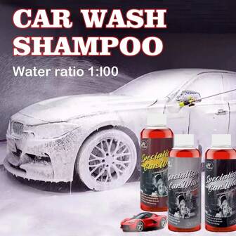 H4Cacle 300ml Super Concentrated Car Wash Shampoo, Auto Beauty Cleaning & Glossing Foam Detergent For Quick Dirt Removal