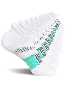 Women Athletic Cushioned Anti-Blister Comfort Running Ankle Socks 5 Pairs
