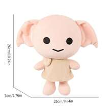 26cm/10,24 Zoll Harry Potter Serie Plüschspielzeug Serie Dobby Kuscheltier Figur Süße Cartoon Geburtstagsgeschenk Film und Fernsehen inspirierte Sammlerstücke