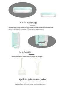 Set de 6/10/11 piezas de botellas/contenedores de viaje reutilizables, surtido versátil, a prueba de fugas, adecuado para gel de ducha, champú, cuidado de la piel, cosméticos, artículos esenciales de viaje, de vuelta a la escuela