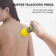 强力手持肌肉放松按摩器，具有 3 种神奇模式，个人迷你电动按摩器，适用于颈部、肩部、背部和身体按摩 - 彩色 - 查看 7