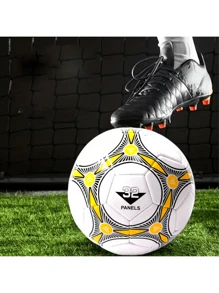 1 个足球，5 号，户外和室内学校体育活动，防爆，经典设计，适合训练练习