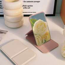 1pc Mini Folding Makeup Mirror, Portable Vanity Mirror For Women, Luxury High Definition Tabletop Cosmetic Mirror