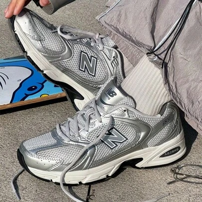 New Balance NB 530 系列复古跑鞋，休闲运动鞋，时尚厚底运动鞋，MR530LG