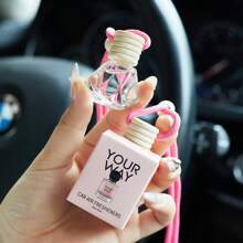 Profumo per auto da 8 ml, Diffusore d'aria solido adatto per uso quotidiano, viaggi, vacanze estive, regalo per le donne, dispenser di profumo per auto carino, profumo per auto a lunga durata, profumo per auto da donna che rimuove gli odori e ha un profumo persistente, prodotto per San Valentino, prodotto per matrimoni
