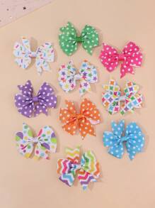 12pcs/Set Elegant Purple Floral Pattern Butterfly Hairclips, Sweet Cute Solid Hair Clips For Daily Use And Party