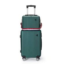 Bộ du lịch 2 món: Một hộp đựng mỹ phẩm và một vali thời trang với kích thước 14 inch và 20 inch, được trang bị khóa số và dung tích lớn, phù hợp cho cả công tác và du lịch, unisex, lý tưởng cho sinh viên sử dụng hàng ngày. Vali kéo du lịch mùa thu, vali kéo có bánh xe, vali du lịch cứng cáp, vali xách tay có bánh xe, đồ dùng du lịch bền chắc, dành cho nam và nữ, phụ kiện du lịch thiết yếu, đồ dùng du lịch, đồ dùng sắp xếp du lịch. - Hồng - Xem 4