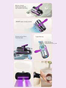 1 Stück Mini Handstaubsauger gegen Staubmilben, wiederaufladbar für den Hausgebrauch