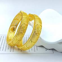 1 stuk vergulde damessieradenaccessoires, gouden 24K open manchetarmband, sieraden voor dames, accessoire, Moederdagcadeaus
