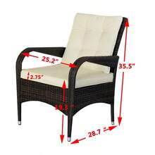 2-Piece Liberatore Dining Chairs With Cushions Beige Cushion - Nâu như hình - Xem 11