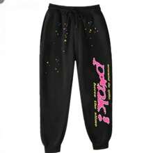 Hip Hop Spider Sweatpants Y2K Sweatpants - màu đen - Xem 1