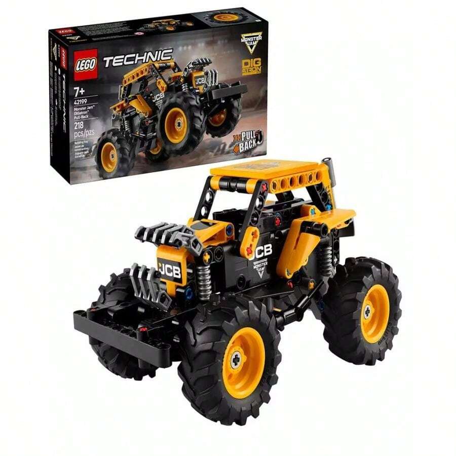 LEGO Technic Monster Jam DIGatron Pull-Back Monster Truck Building Toy 42199, 218 Pieces | | Adult Building Block Sets - 多色的 - 查看 1