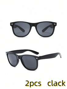 12pcs/Set Classic Unisex Fashion Fashion Glasses, Suitable For Outdoor Travel, Driving And Daily Accessories