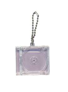 Acrylic Keychain, Vinyl Record Box, Celebrity Album, Concert Merchandise, DIY Pendant, DIY NFC Record Keychain, Star-Shaped Clasp, Alloy Spring Clasp, Bag Pendant, Earphone Pendant, Mini CD Box Album Record Keychain, DIY Acrylic Keychain, Fan Merchandise Album Mini Pendant, Birthday Party Gift, Mother's Day Gift, Fan Merchandise Gift - Clear - View 13