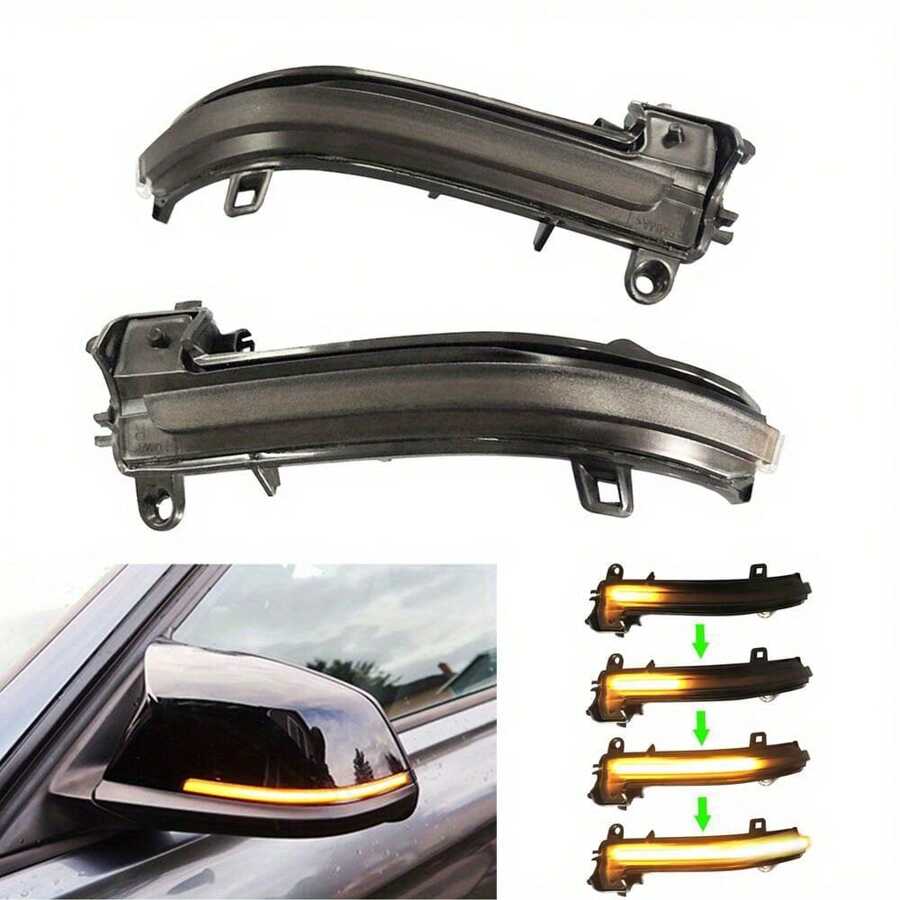 Car LED Dynamic Turn Signal Light For BMW F21 F22 F30 E84 2/3/4 Series (Yellow) - Variant1 - View 1