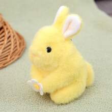 Llavero de conejito de peluche, bonito conejo de peluche, mochila, bolso, para adultos y niños. - amarillo claro - Ver 5