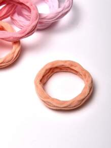 7 peças/Conjunto de Elásticos para Cabelo, Elásticos para Cabelo de Criança Elásticos, Pequenas Minibandas para Cabelo Suaves Porta-Rabos de Cabelo Acessórios para Cabelo, Multicoloridas