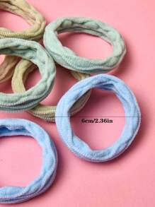 7 peças/Conjunto de Elásticos para Cabelo, Elásticos para Cabelo de Criança Elásticos, Pequenas Minibandas para Cabelo Suaves Porta-Rabos de Cabelo Acessórios para Cabelo, Multicoloridas