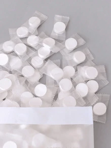 100/50/30/15 件“便携式压缩面膜清洁纸 - 美容院级无纺布压缩清洁纸”