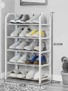 SHOE RACK 5 Tiers Multipurpose 10 Pairs Portable Shoe Organizer GALERIADDD New Good Quality From 2025 - BLACK - View 5