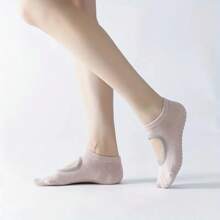 1pair Women's Yoga Socks Non-Slip Pilates Dance Socks Non-Slip Floor Socks With Handles, Suitable For Gym Indoor And Fitness Ballet, Pilates, Sports - Multicolor - View 7