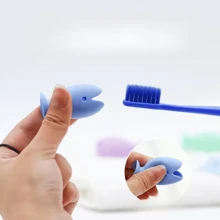 6pcs Silicone Fish-Shaped Toothbrush Covers, Anti-Dust Anti-Pollution Toothbrush Protectors, Portable Travel Toothbrush Cases, Also Can Be Used As Toothbrush Holders, Bathroom Useful Tools Back To School