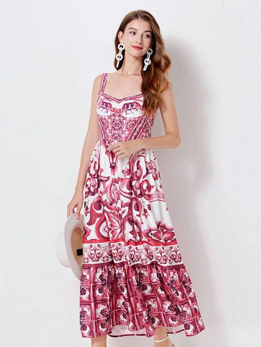 Women's Pretty Elegant Dress Summer Suspender Dresses