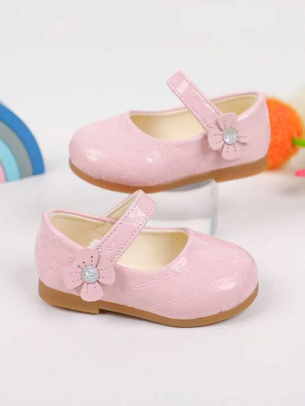2025 New Baby Princess Square Toe Shoes, Pink Color Highlights: - Adorable Appearance: Soft Pink Color Is Eye-Catching And Matches The Baby's Cute Elegant