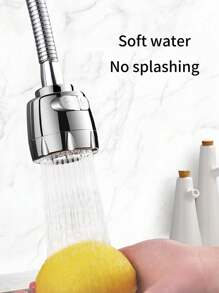 Extensor pentru robinet de bucătărie 1 buc, rotație de 360 de grade, două moduri de pulverizare - instalare cu o singură gaură, duză de economisire a apei pentru chiuvetă și duș, material ABS durabil, rotund