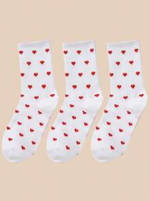 2 cặp Vớ hoa văn trái tim - Nhiều màu - Xem 9