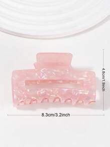1PC8CM Light Color Matching Ladylike Style Series One-Piece Clip Hair Clip